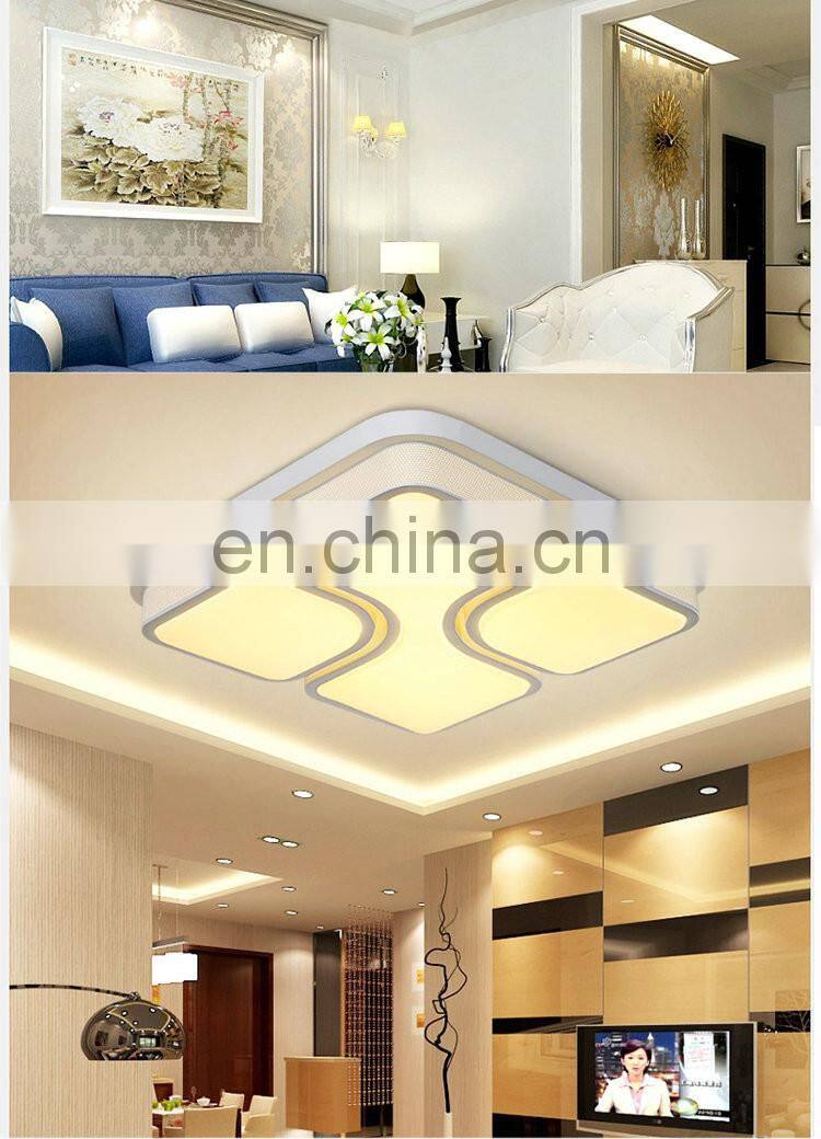 modern minimalist Square LED Ceiling Living Room Light warm ceiling lighting for home
