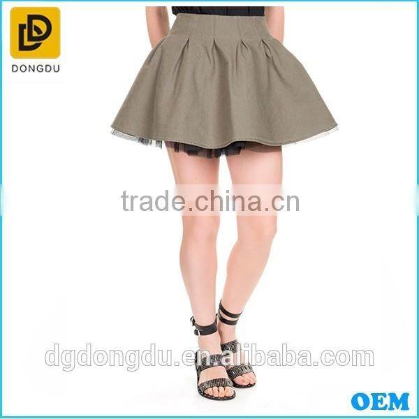 2016 OEM Factory High Quality Custom Sexy Mini Skirt for Lady