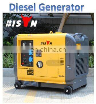 BS7500J(H) BISON China Taizhou Easy Move low noise powerful and durable 4 stroke engine 6KW generator portable