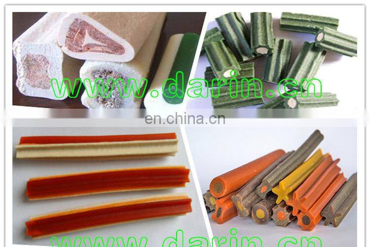 Bi-color Twisted Dog Chews Food Processing Plant
