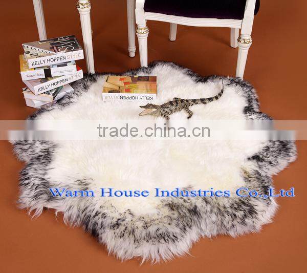 Wholesale Circular Sheepskin Rugs Carpet for Home Decorative