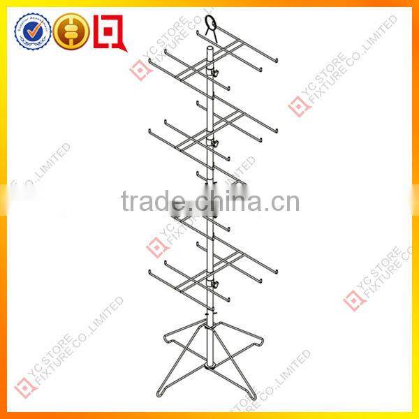 6 Hooks Metal Spinner Socks Display Stands