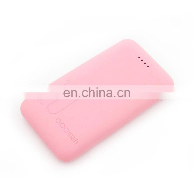 rohs Macaron color smart 10000mah mobile charger Portable battery popular sale on ALibaba