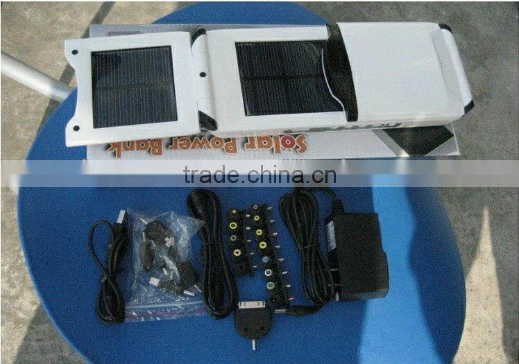 12000mah Foldable solar laptop charger for notebooks eBooks tablet PC laptops mobile phones