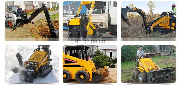 Simple To Operate Cheap Mini Skid Steer Loader Trencher For Sale