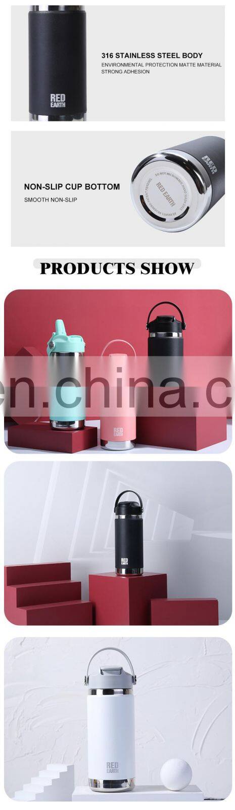 316 Stainless Steel Vacuum Water Cup 550 ml 2020 Double Wall Wholesale factory Flip-open Straw Insulated Water Bottles