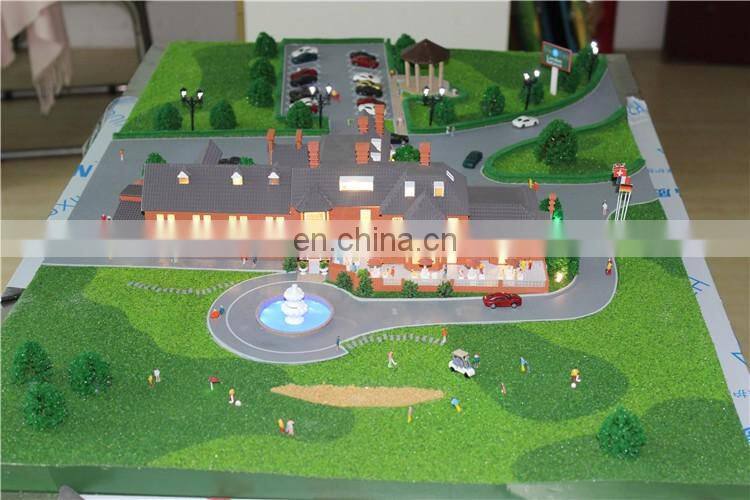 Small resort &hotel model for exhibition , miniature scale model