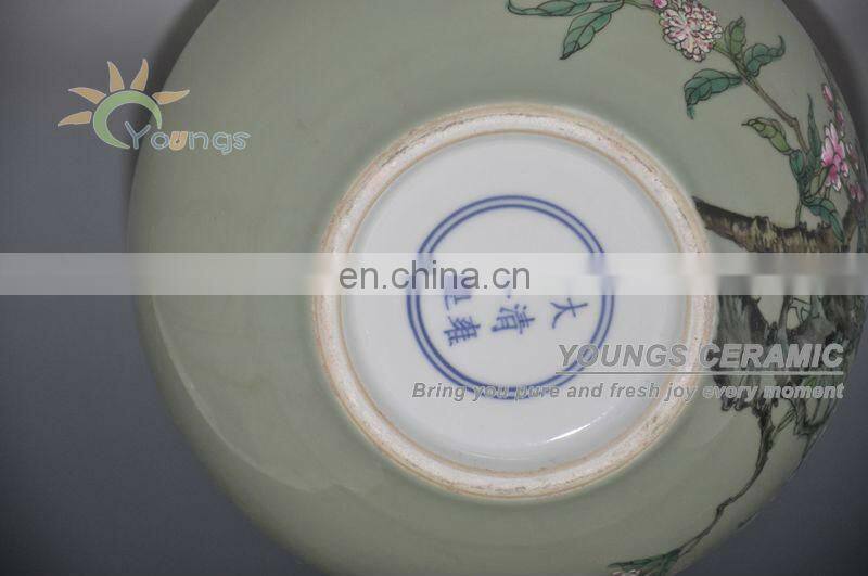 Chinese Qing Antique Reproduction Ceramic Porcelain Peach Vase