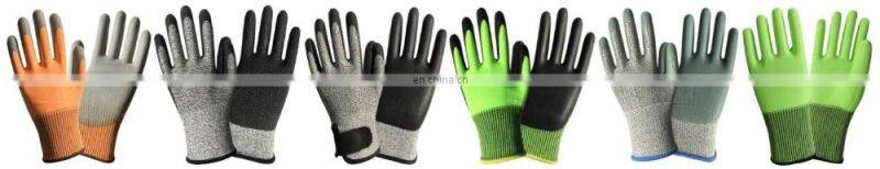 Waterproof Oil Chemical Proof Safety Garden HPPE Micro Foam Nitrile EN388 ANSI A4 Oilfield Gas Anti Cut Resistant Work Gloves