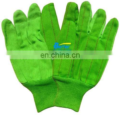 Oil and Gas Industry Men Knit Wrist Brown Jersey Cotton Construction Gloves,Warm Cotton Gloves