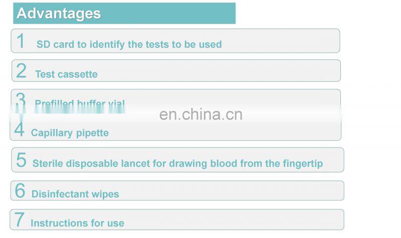 KD120P T3 T4 TSH AFP Poct Test Immunofluorescence D-Dimer Point of Care/Hormones Analyzer for Clinic Laboratory
