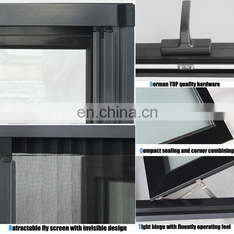 Superhouse Tinted Glass Hurricane Impact Windows Aluminum Awning Window Grill Design