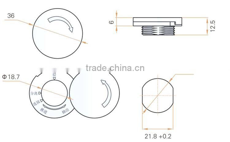 2015 FEILEI MS705-5 CHINA supplier metal waterproof/ dustproof lock cover