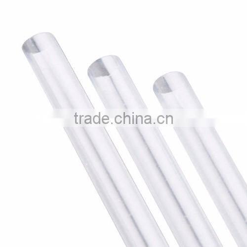 Eco-friendly Plastic straw Black felxible plastic drinking straw, hard straw with spoon, black jumbo straw