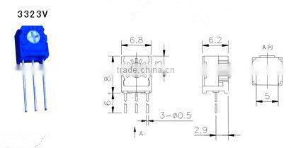 3323 Slide potentiometer ,10K,50K,100K