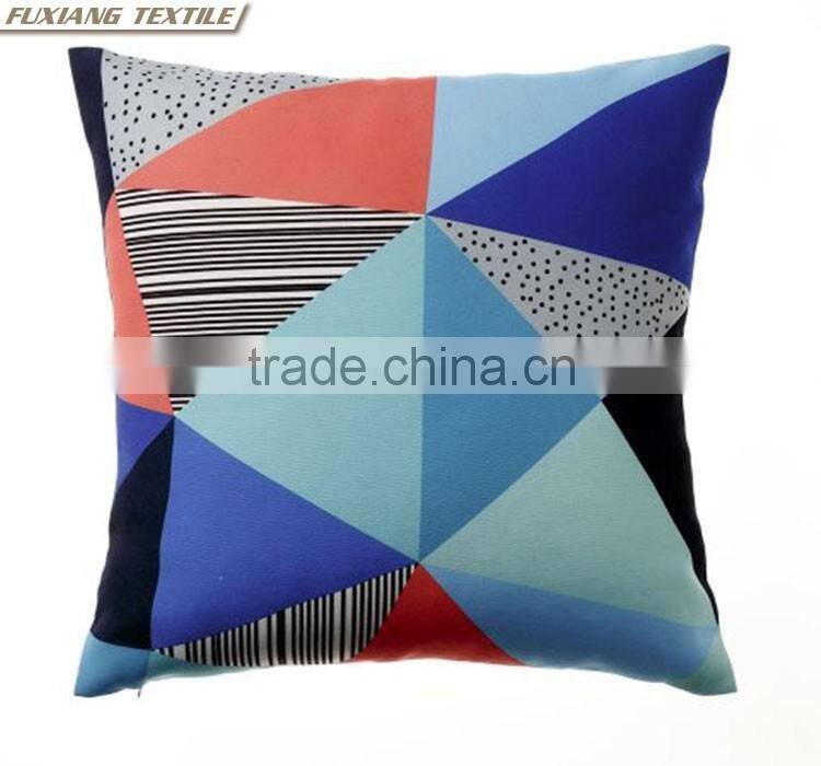 Poly-cotton printed outdoor sofa cushions
