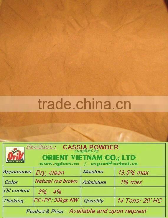 Premium high quality Cassia Powder