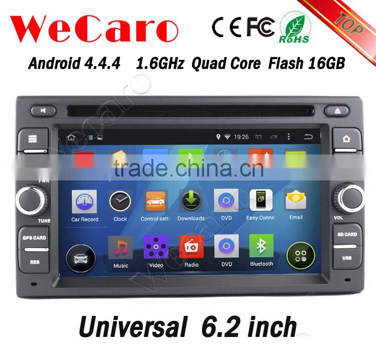 Wecaro 6.2" WC-2U6008 Android 4.4.4 car dvd player double din car radio navigation system audio system bluetooth