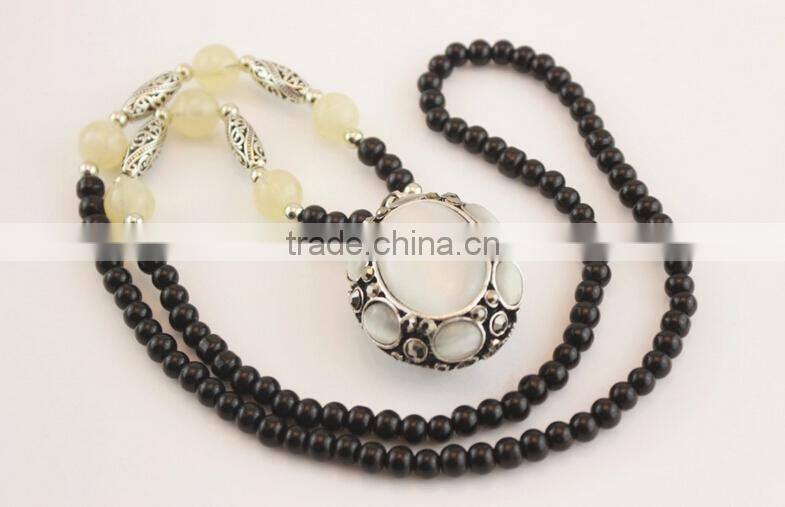 Fashion rosary bead necklace Crystal opals fashion Jewelry South Korea's sweater chain