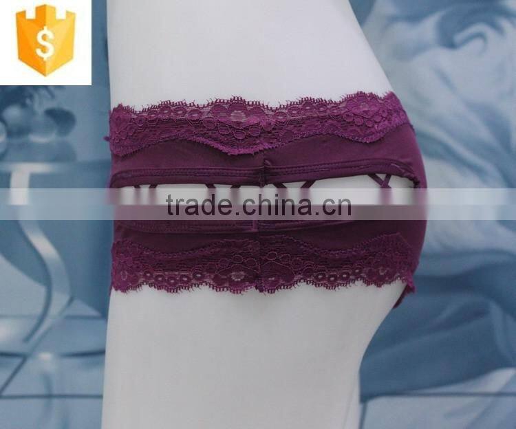 2016 lastest designed sexy lace panty for lady ,wholesale fashion nightwear panty