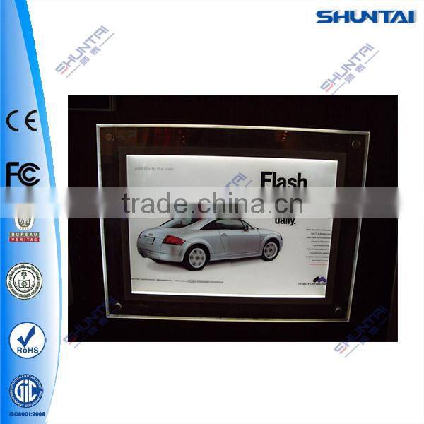 indoor acrylic led display light box tabletop