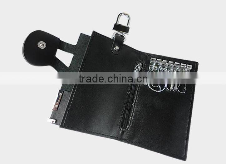 2016 New Design pu Key Bag Promotional Gifts Key Case Custom Logo Key Holder Manufactory