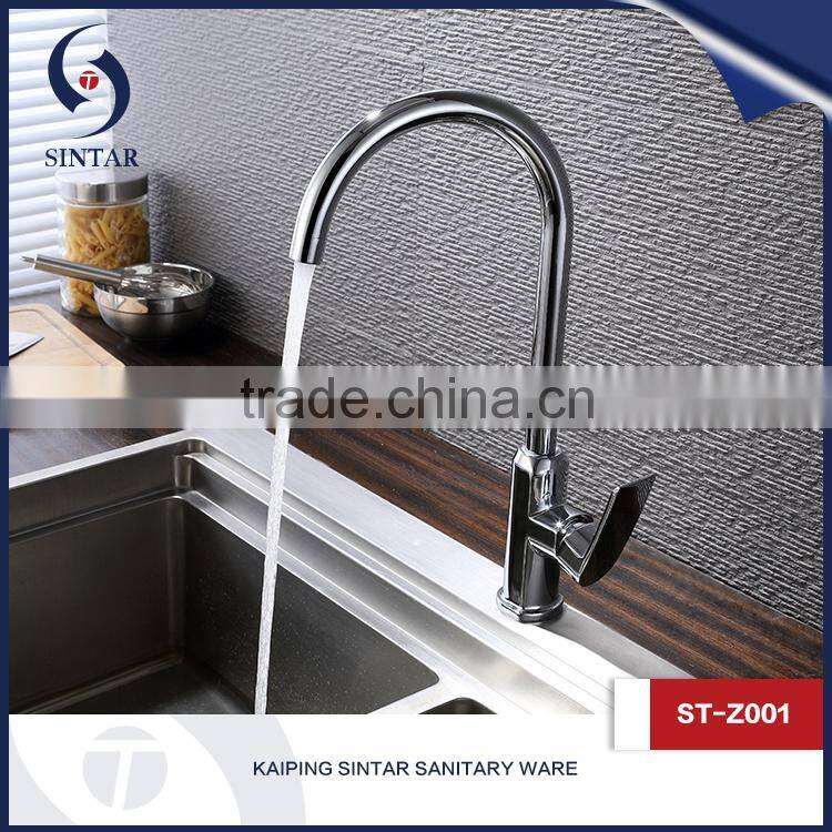 modern Zinc Alloy Curve Shape Single Hole Kitchen Sink mixer tap