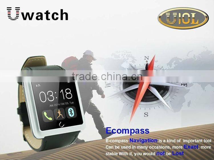 2015 New U Watch U10L Anti-lost Bluetooth Smart Watch Luxury Sports SmartWatch For iPhone 6 5 5S IOS Samsung S5 Note 4 HTC