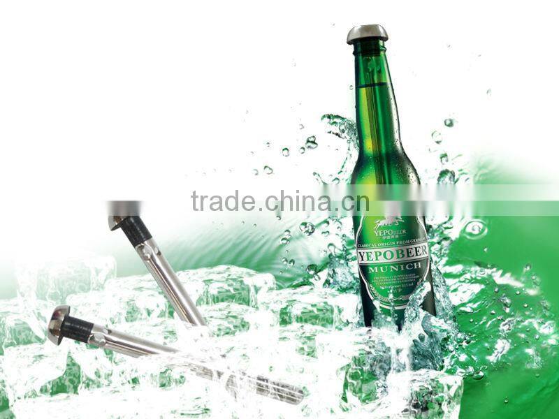 Wine accessories reusable stainless steel chiller for beer household supplier BSCI