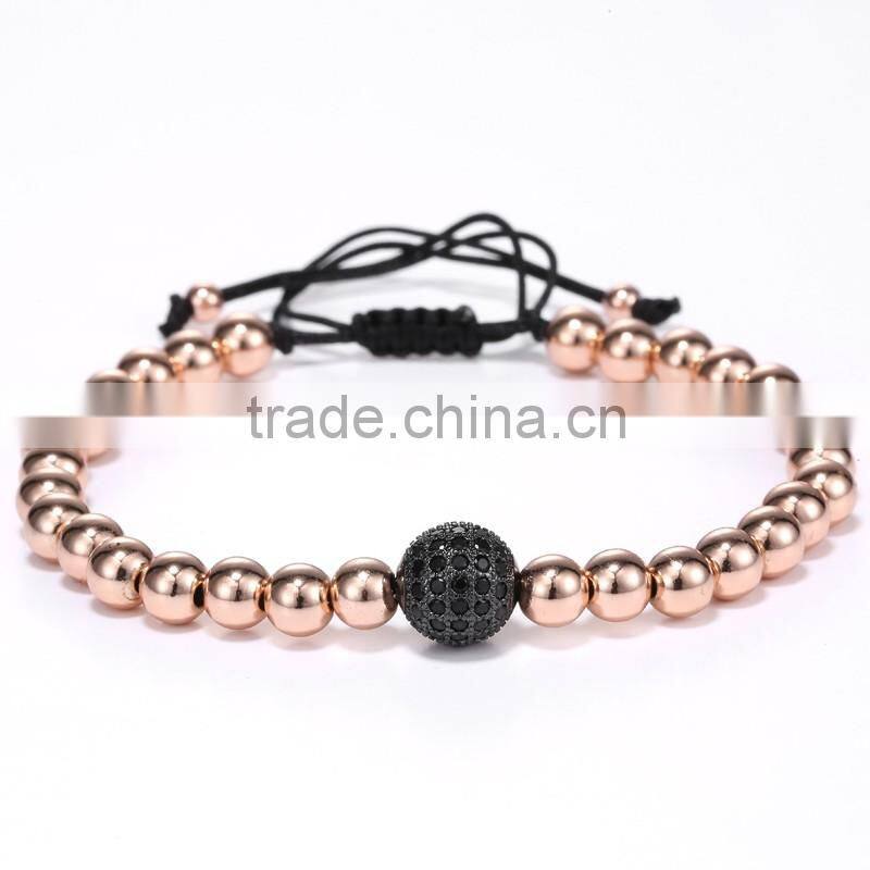2 YEARS NO Loose color 18K gold plated man baeds bracelet