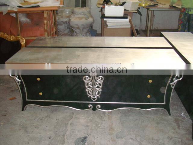 White solid wood TV stand XTV10018