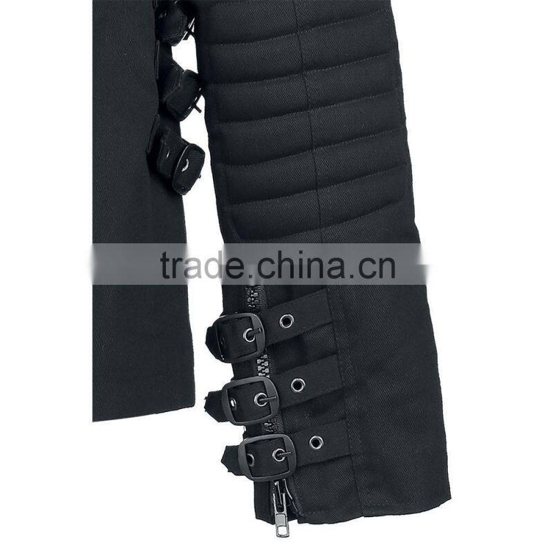 GOTHIC STYLE MENS RIDER JACKET COTTON BLACK COLOR