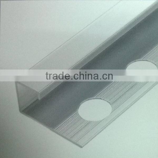 aluminum tile trim,aluminum extrusion, powder coated and machining