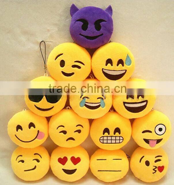 New design custom plush keychain emoji keychain