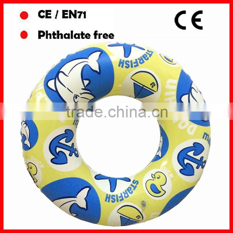 funny PVC inflatable pool floating baby seat for promotion with handles
