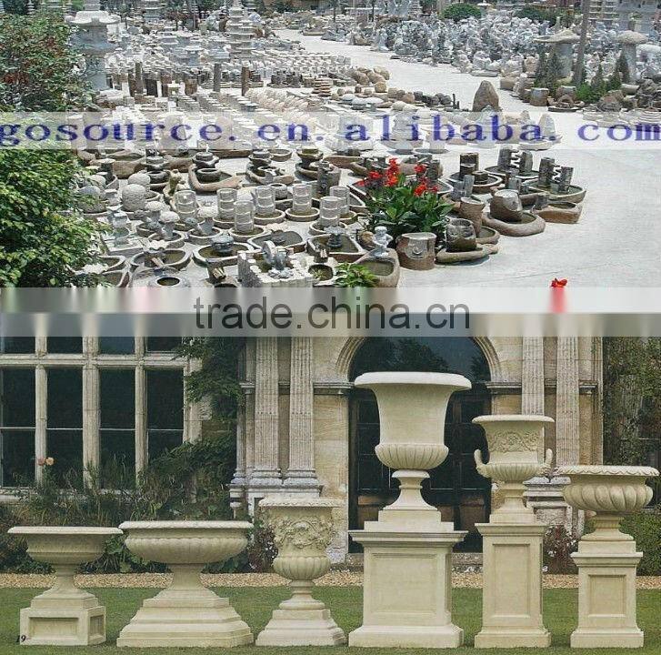 cheap stone garden pot