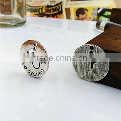 I love Cycling Sport Charms Silver Custom Metal Charms 2016