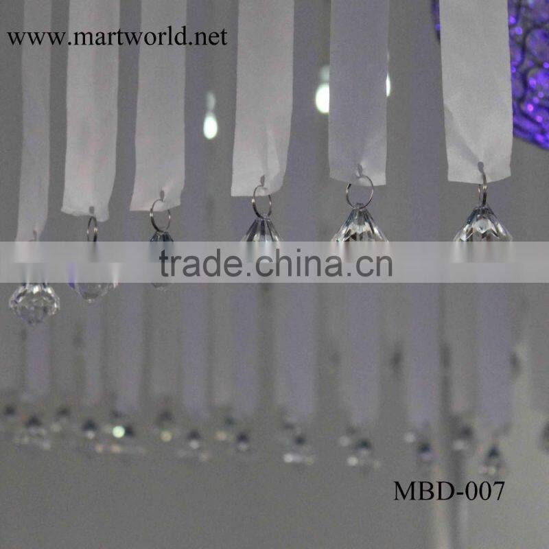 4 m height white round shape fabric wedding mandap decoration for wedding decoration supplies in guangzhou MBD-007
