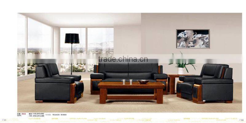best price bright colored leather sofa set factory sell directly YC7958