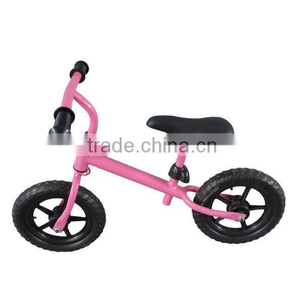 12" or 10" eva wheels kids walking&balance bike with baby walk bike