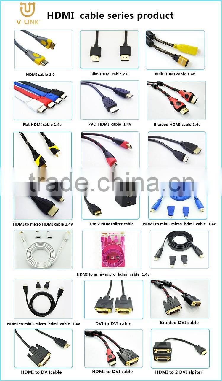 Factory customized 1.5m/5ft hdmi to av adapter cable for computer/monitor/projector/home theater