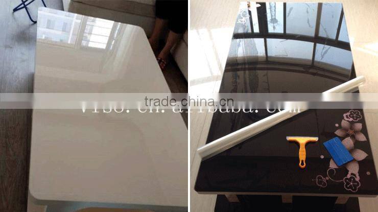 Silicone 2mil PET high gloss protective film for furniture