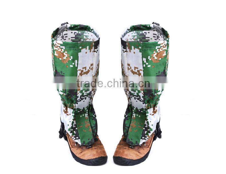Outdoor hiking climbing skiing camouflage waterproof gaiters