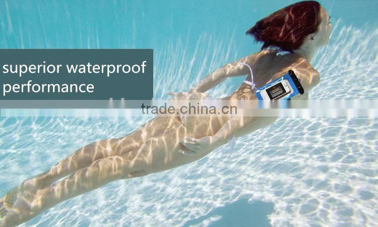 Touch screen clear PVC cell phone waterproof bag