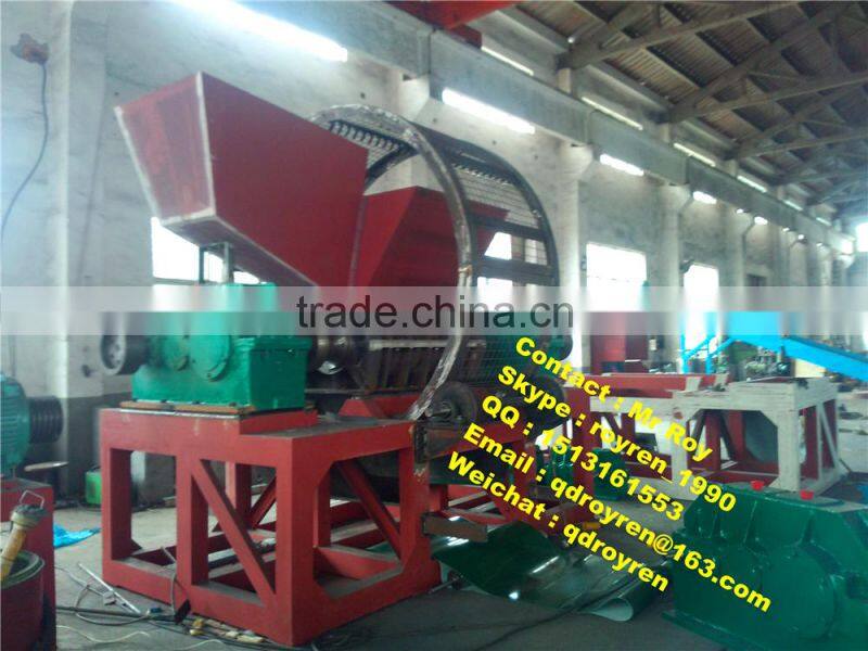 Waste Used tire cutting machine rubber tire cutting machine