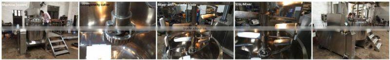 MIC- 500L cosmetic cream making machine jam making machine tomato sauce making machine vacuum homgenzier mixer with ce