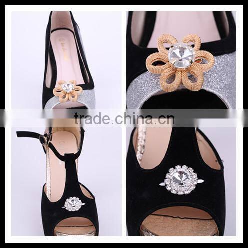 2013 lady sandal upper alloy rhinestone sparkle loop chain