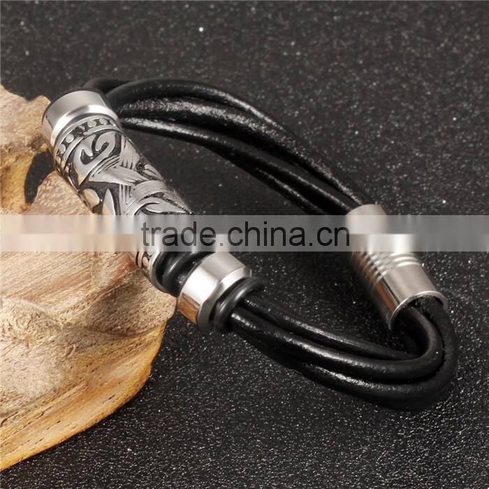 2016 top quality cowhide leather magnetic buckle wholesale