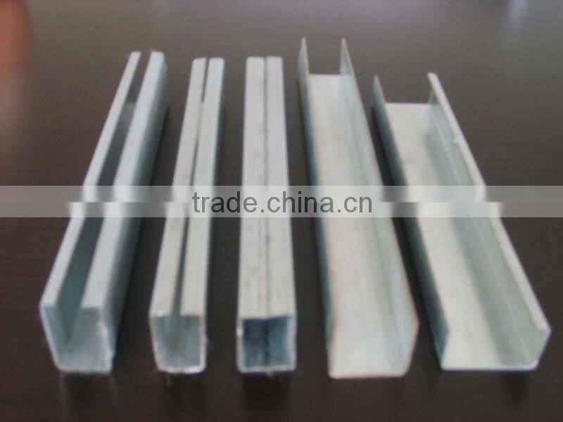 Cold formed c profile, galvanized profile, c-shaped metal profile