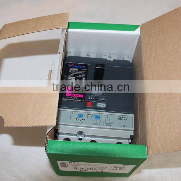 WNS Series Adjustable MCCB Moulded Case Leakage Protection Circuit Breaker with CE